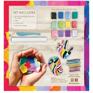 Hapinest Clay Handprint Bowls Set